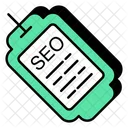 Etiqueta Seo Etiqueta Seo Tarjeta Seo Icono