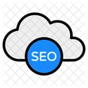 Nuvem De SEO Otimizacao De Nuvem Otimizacao De Mecanismos De Pesquisa Ícone