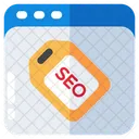 Etiqueta SEO Etiqueta SEO Cartao SEO Ícone