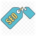 Tag De SEO Rotulo De SEO Tag Ícone