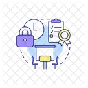 Remote Meeting Work Icon