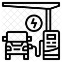 Estacao Eletrica Carregamento Ícone