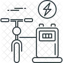 Estação de carregamento de bicicleta  Ícone