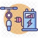 Estação de carregamento de bicicleta  Ícone