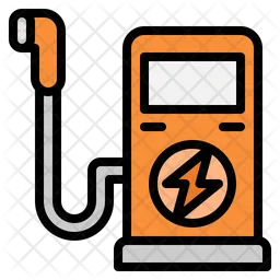 Estação de carregamento de carro  Ícone