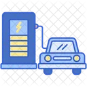 Estação de carregamento de carro  Ícone