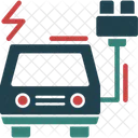 Estacao De Carregamento De Veiculos Eletricos Carregador Ev Ponto De Carregamento Ícone