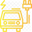 Estacao De Carregamento De Veiculos Eletricos Carregador Ev Ponto De Carregamento Ícone