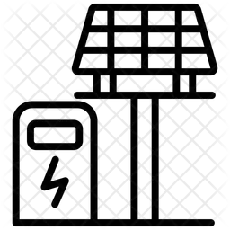 Estação de energia solar  Ícone