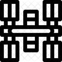 Estacao Espacial Satelite Comunicacao Ícone