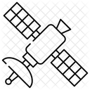 Estacao Espacial Satelite Antena Parabolica Ícone