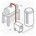 Refinaria De Agua Estacao Geotermica Usina Geotermica Ícone