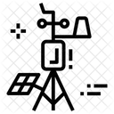 Estacion Meteorologica Equipo De Medicion Del Tiempo Herramienta Metrologica Icono