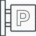 Estacionamento Tabuleta Sinal Ícone