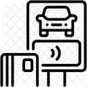 Estacionamento Sinal Sem Contato Ícone
