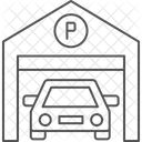 Estacionamento Thinline Icone Ícone