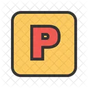 Estacionamento Sinal Simbolo Icon