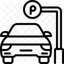 Estacionamento Sinal De Estacionamento Automovel Ícone