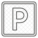Estacionamento Carro Sinal Ícone