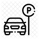 Carro Estacionamento Elementos Ícone