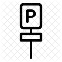 Estacionamento Estacionamento De Bicicletas Sinal De Estacionamento Ícone