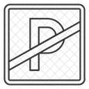 Estacionamento Proibido Tabuleiro Ícone