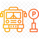 Estacionamento de ônibus  Ícone