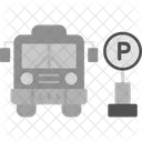 Estacionamento de ônibus  Ícone