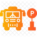 Estacionamento de ônibus  Ícone