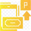 Pagar Por Estacionamento Por Telefone Pagamento Movel Pagamento Por Aplicativo De Telefone Ícone