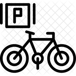 Estacionamento de bicicletas  Ícone
