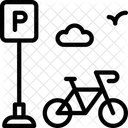 Estacionamento de bicicletas  Ícone