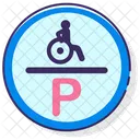 Estacionamento para deficientes  Ícone