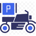 Estacionamento Para Motocicletas Motos Veiculos De Duas Rodas Ícone