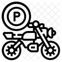 Estacionamento de motocicletas  Ícone