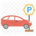 Estacionamiento Lote Estacionado Icono