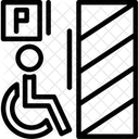 Estacionamiento Accesible Para Sillas De Ruedas Accesible Para Discapacitados Estacionamiento Para Discapacitados Icono