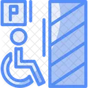 Estacionamiento Accesible Para Sillas De Ruedas Accesible Para Discapacitados Estacionamiento Para Discapacitados Icono