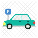 Estacionamiento de autos  Icono