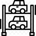 Estacionamiento De Varios Niveles Estacionamiento De Varios Pisos Estructura De Estacionamiento Icono