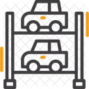 Estacionamiento De Varios Niveles Estacionamiento De Varios Pisos Estructura De Estacionamiento Icono