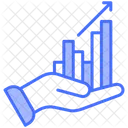 Estadistica Mano Punto De Referencia Icono