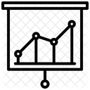 Estadistica Grafico De Crecimiento Analisis De Marketing Icono