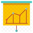 Estadistica Grafico De Crecimiento Analisis De Marketing Icono