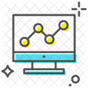 Estadisticas Analisis Grafico De Lineas Icon