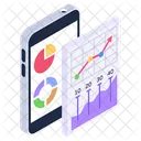 Datos En Linea Analisis De Datos Analisis Telefonico Icono