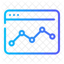 Estadísticas del sitio web  Icono