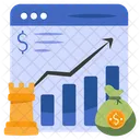 Grafico De Negocios Analisis De Datos Infografia アイコン