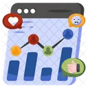 Estadisticas Web Infografia Web Analisis De Datos En Linea Icono