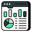 Estadisticas Web Infografia Web Analisis De Datos En Linea Icono